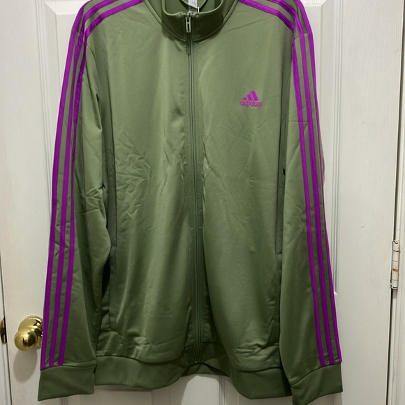 Adidas Tracksuit Warmup Exercise Jogging Jump Leisure Suit jacket joggers set - Picture 2 of 15